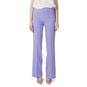 Hanny Deep Wide Leg Pants High Waist Style Women Liliac Trousers
